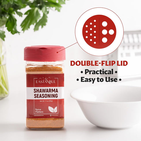 Eastanbul Shawarma Seasoning 7.1oz Shawarma Spice Blend, All-in-One Baharat Spice Blend of Middle Eastern Spices & Mediterranean Spices, Perfect f...